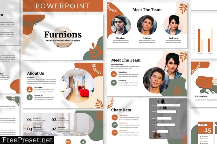 Furnions - Creative Powerpoint Template DV95847