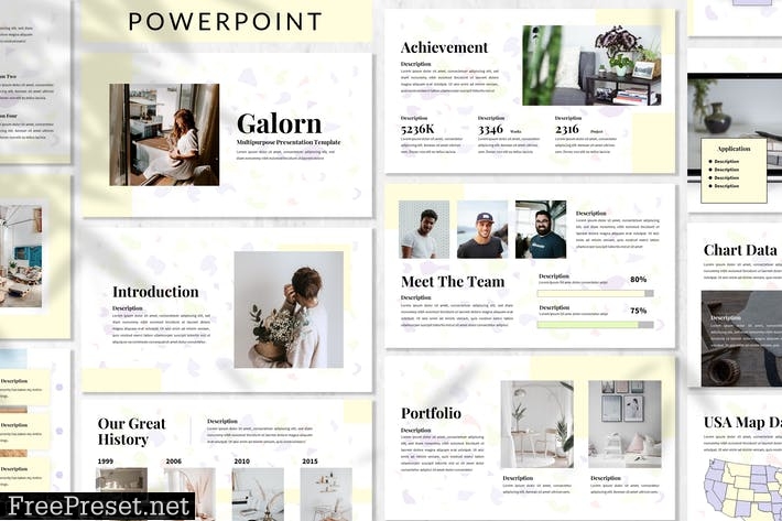 Galorn - Business Powerpoint Template RWG49CB