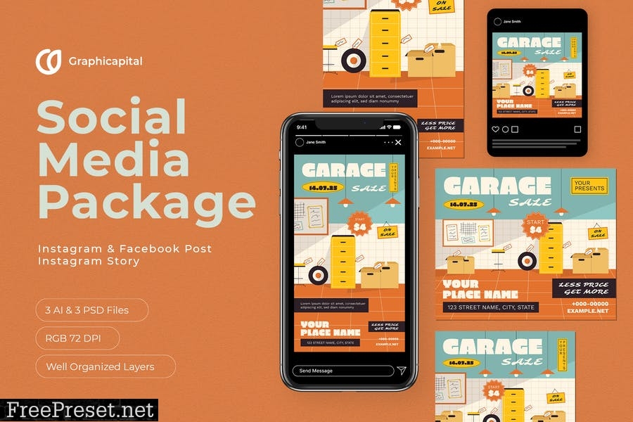 Garage Sale Social Media Package RQLPYMS