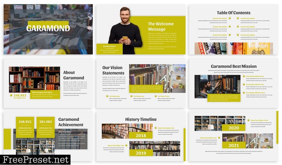 Garamond - Business Template Prensentation 9WNXY88