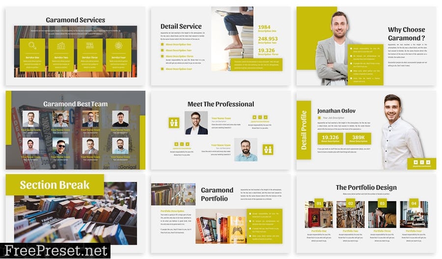 Garamond - Business Template Prensentation 9WNXY88