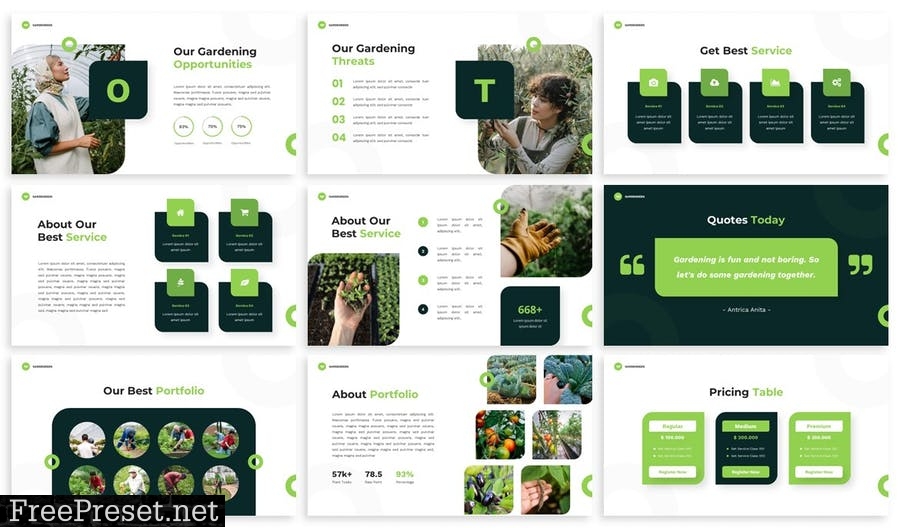 Gardegreen - Powerpoint Presentation Template ZBJN8V7