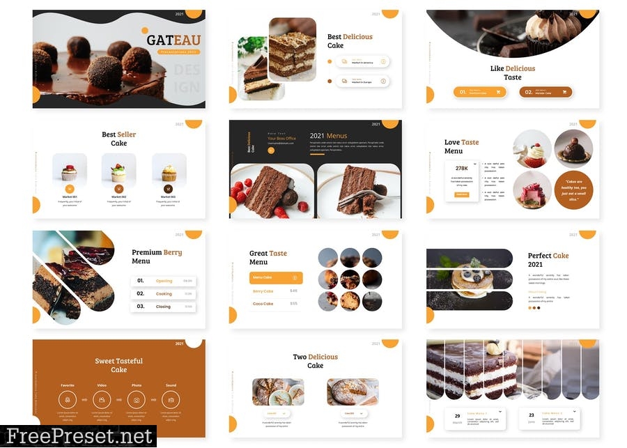 Gateau - Presentation Template L58YMHC