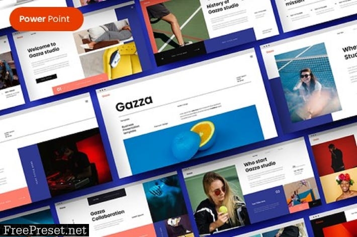 Gazza – Business PowerPoint Template UECQZXC