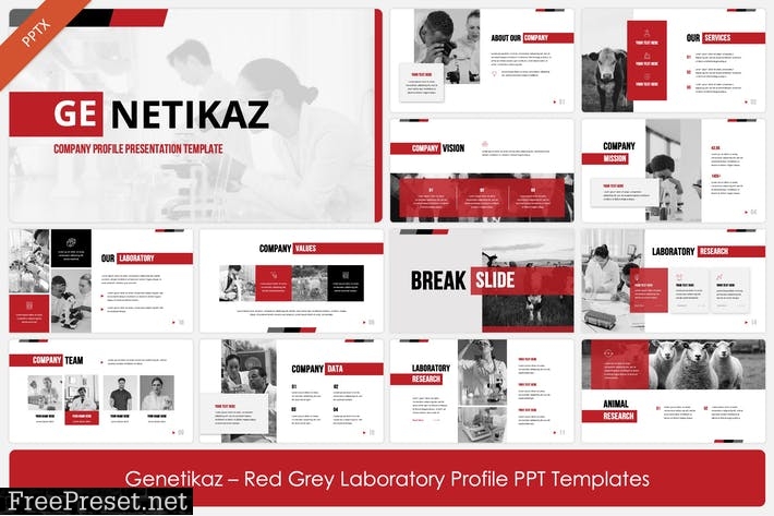 Genetikaz - Company Profile Powerpoint 3S7X54C