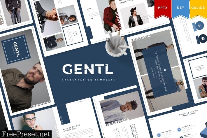 Gentl | Powerpoint, Keynote, Google Slides XC2H3H5