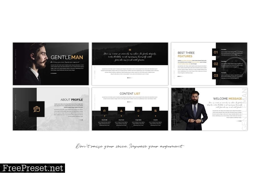 Gentleman - Presentation Template HHWCSNC