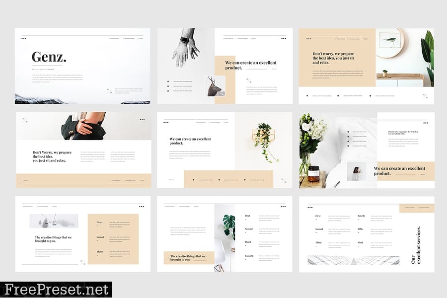 Genz - Personal Portfolio Presentation Template YMDTHEN