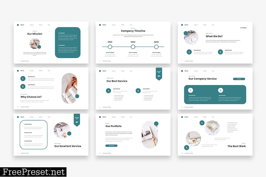 Geome - PowerPoint Template 77H5WPQ