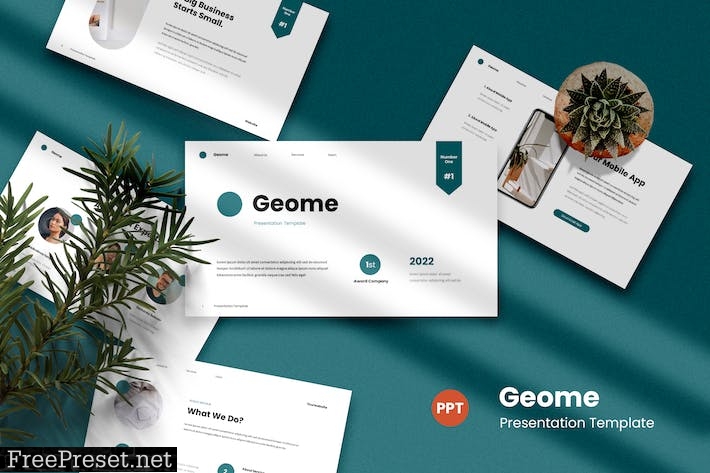 Geome - PowerPoint Template 77H5WPQ