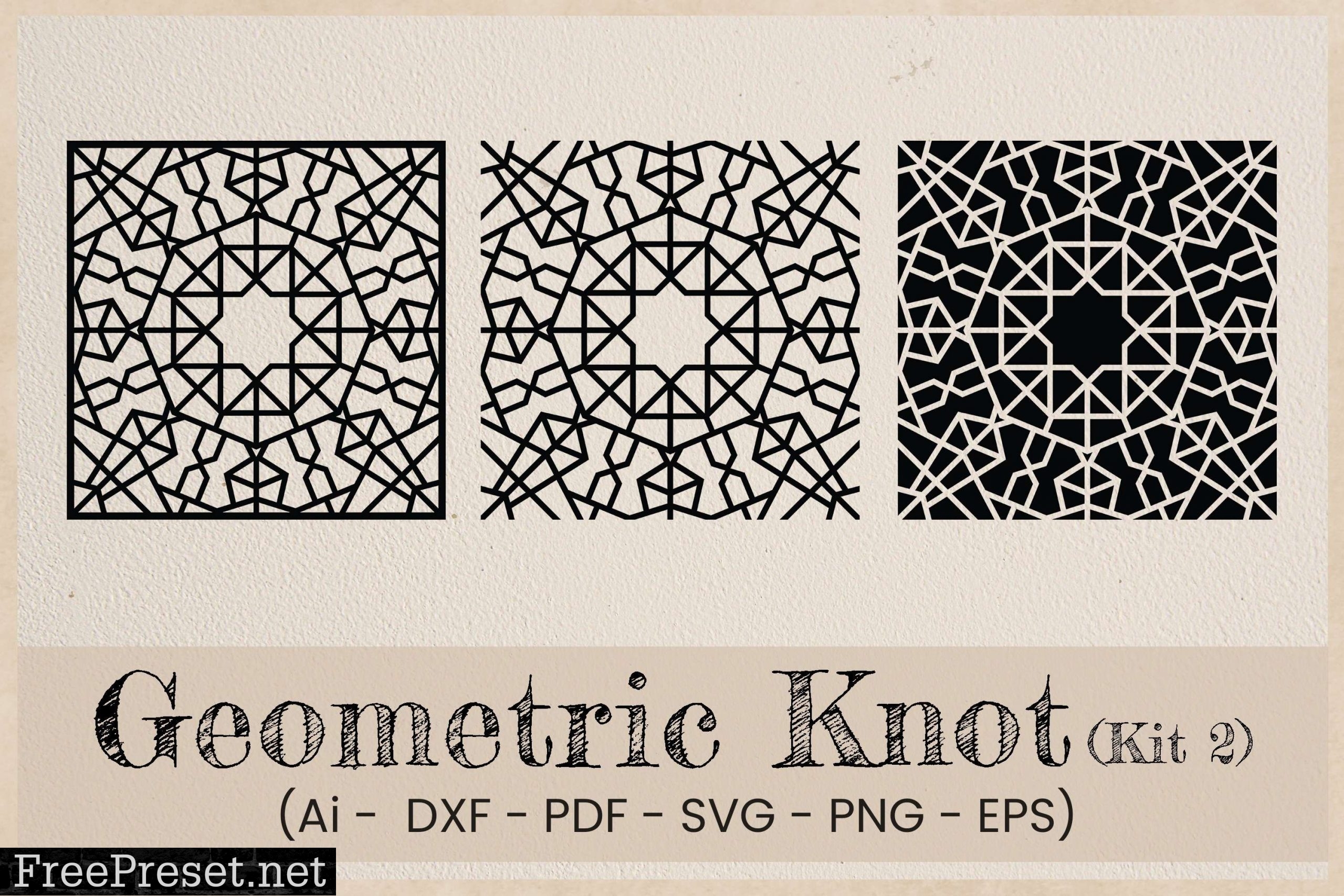 Geometric Knot Monogram SVG Pack 2 6908869