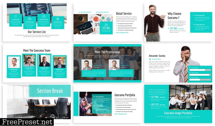 Georama - Business Template Prensentation YYPTQDB