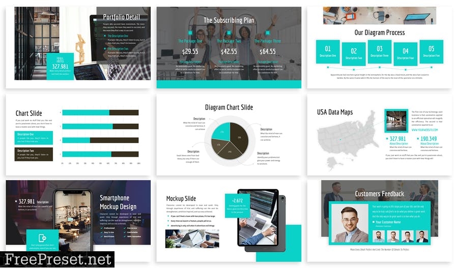 Georama - Business Template Prensentation YYPTQDB