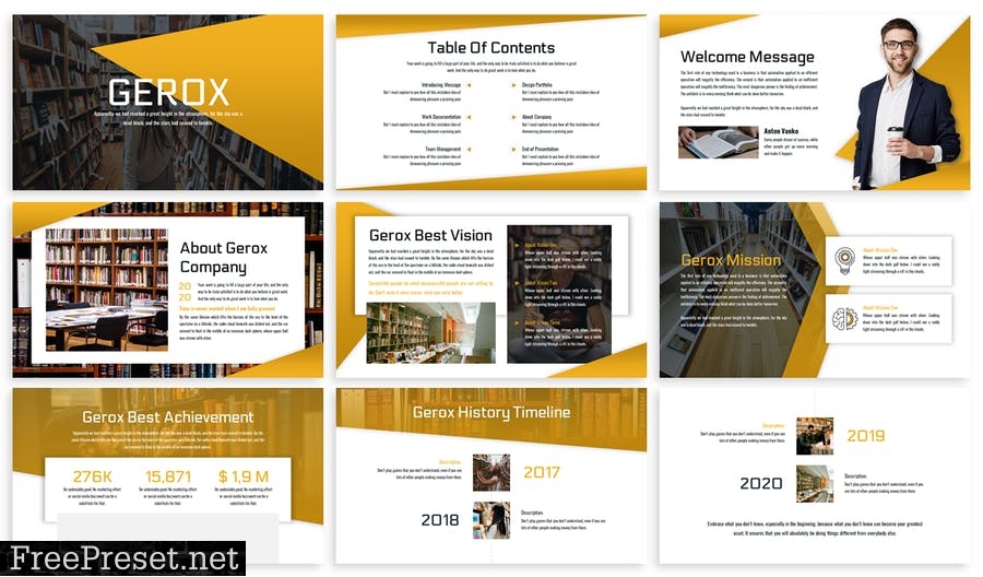 Gerox - Business Template Prensentation W4DDMNR