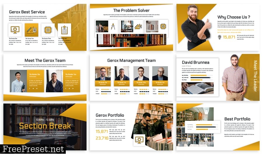 Gerox - Business Template Prensentation W4DDMNR