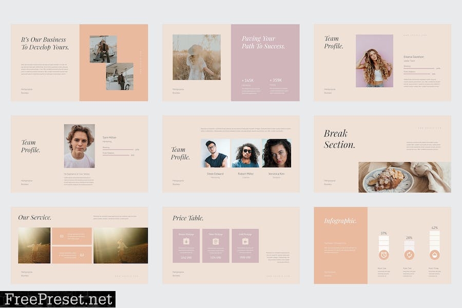 Geshia - Multi Purposes Powerpoint Template HH5CEKB