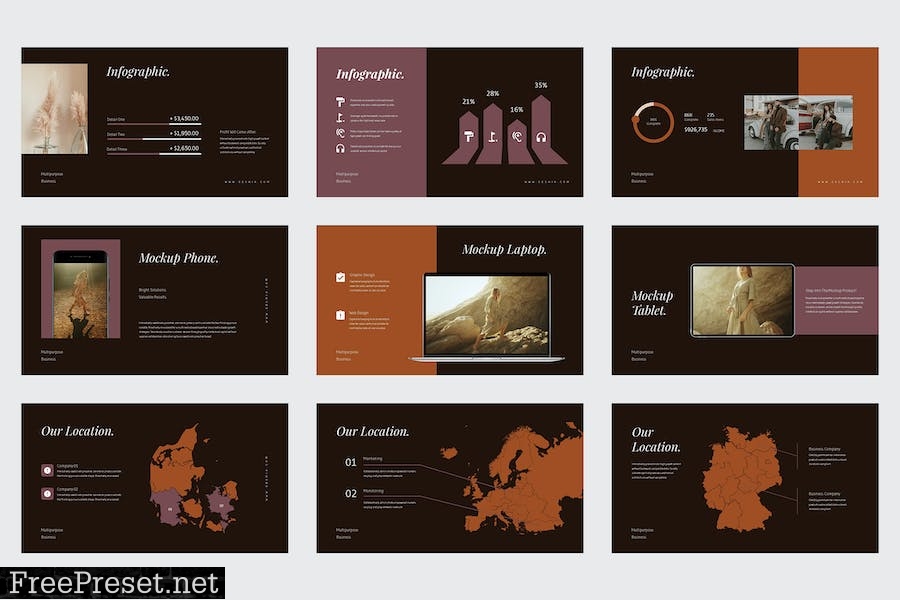 Geshia - Multi Purposes Powerpoint Template HH5CEKB