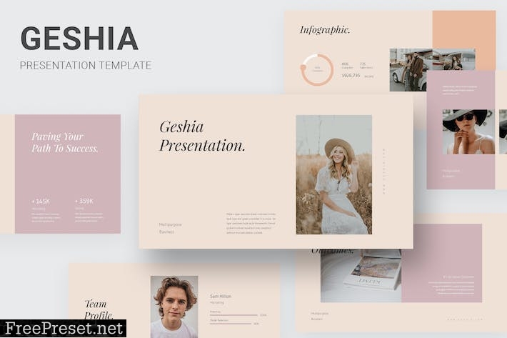 Geshia - Multi Purposes Powerpoint Template HH5CEKB