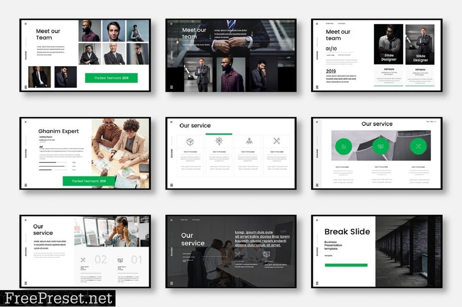 Ghanim – Business PowerPoint Template 4TWQHPU