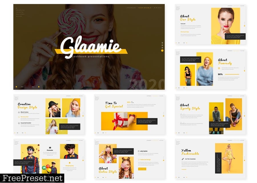 Glammie | Presentation Template KWEUTWX