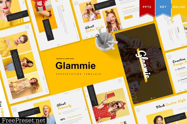 Glammie | Presentation Template KWEUTWX