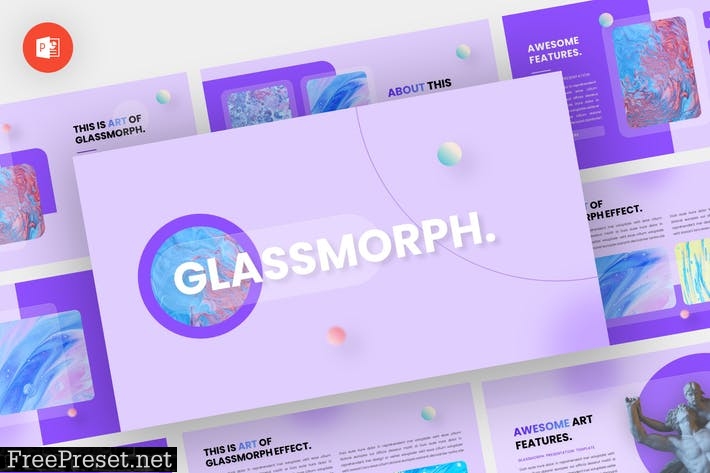 Glassmorph - Glassmorph Powerpoint Template T63FHYQ