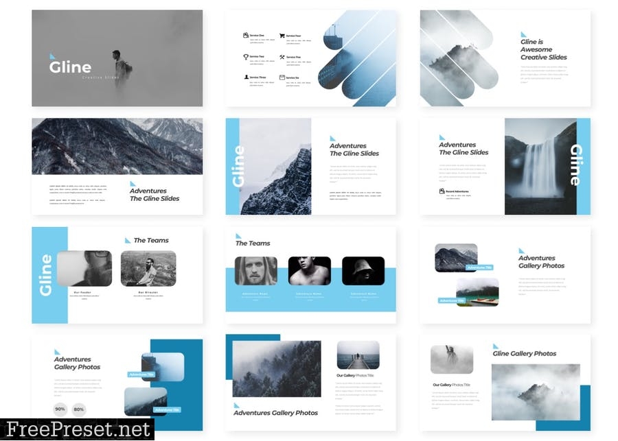 Gline - Presentation Template TQZJX75