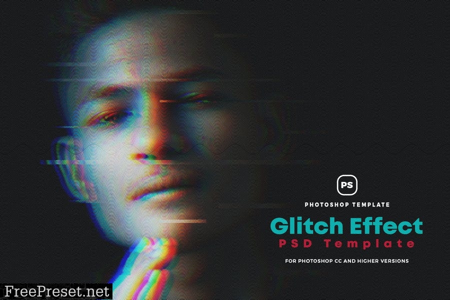 Glitch Effect Photoshop KJTCDK9