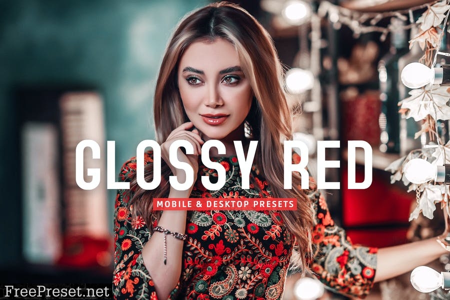 Glossy Red Mobile & Desktop Lightroom Presets