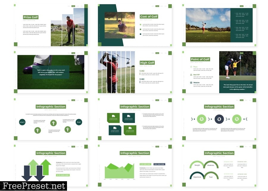 Golf Club - Presentation Template M24A8BK