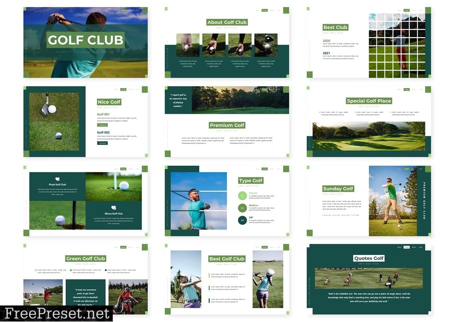 Golf Club - Presentation Template M24A8BK