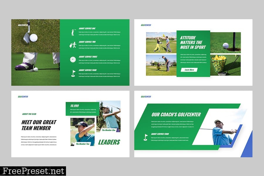 GOLFCENTER - Golf Powerpoint Template RSHLPG4