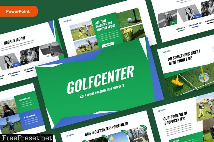 GOLFCENTER - Golf Powerpoint Template RSHLPG4