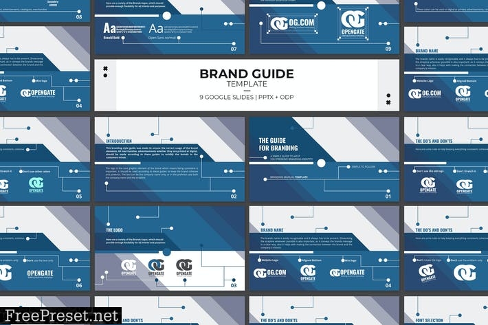 Google Slides Brand Guidelines Template 4ZF29N