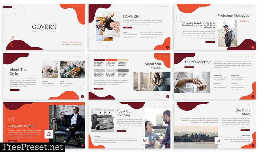 Govern - Business Agency Prensentation Template YBA4JT4