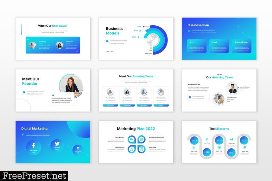 Grade Pitch Deck Powerpoint Template CVQ874H