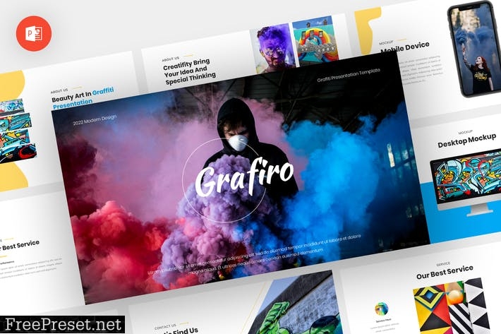 Grafiro - Grafiti Powerpoint Template CLF23C5