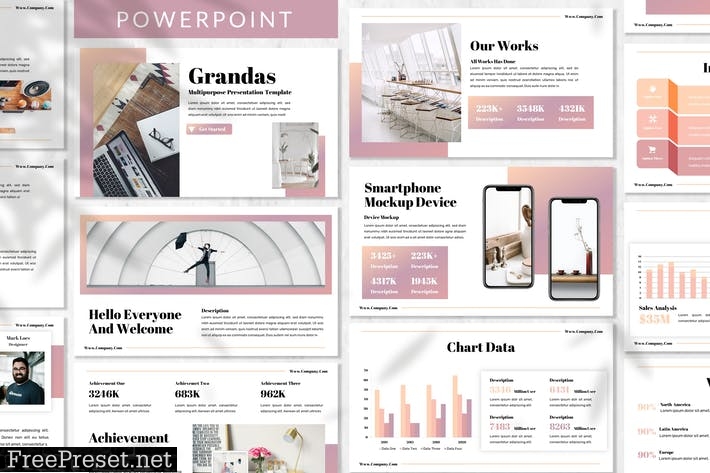 Grandas - Business Powerpoint Template C9F6J34