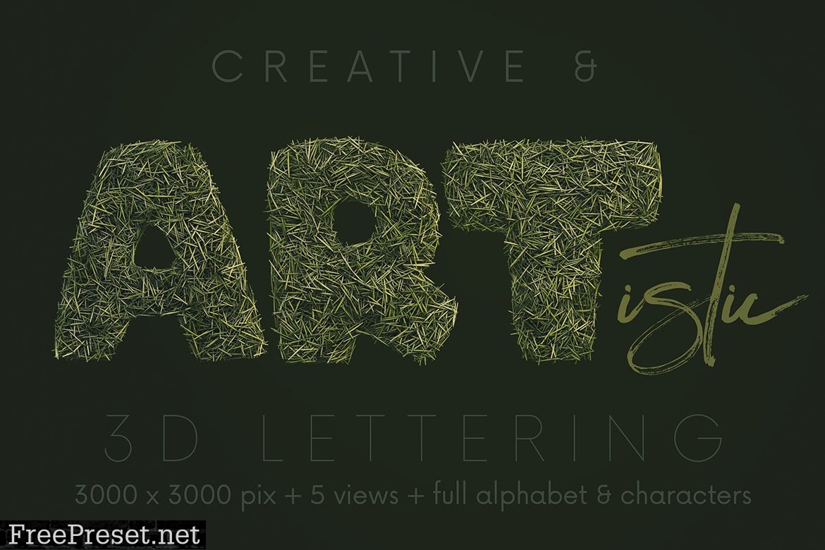 Grass Bold - 3D Lettering 6726207