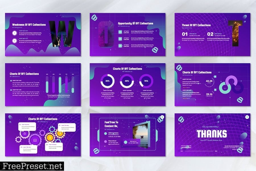 Gravox - NFT Studio Powerpoint Templates B7P4P5Y