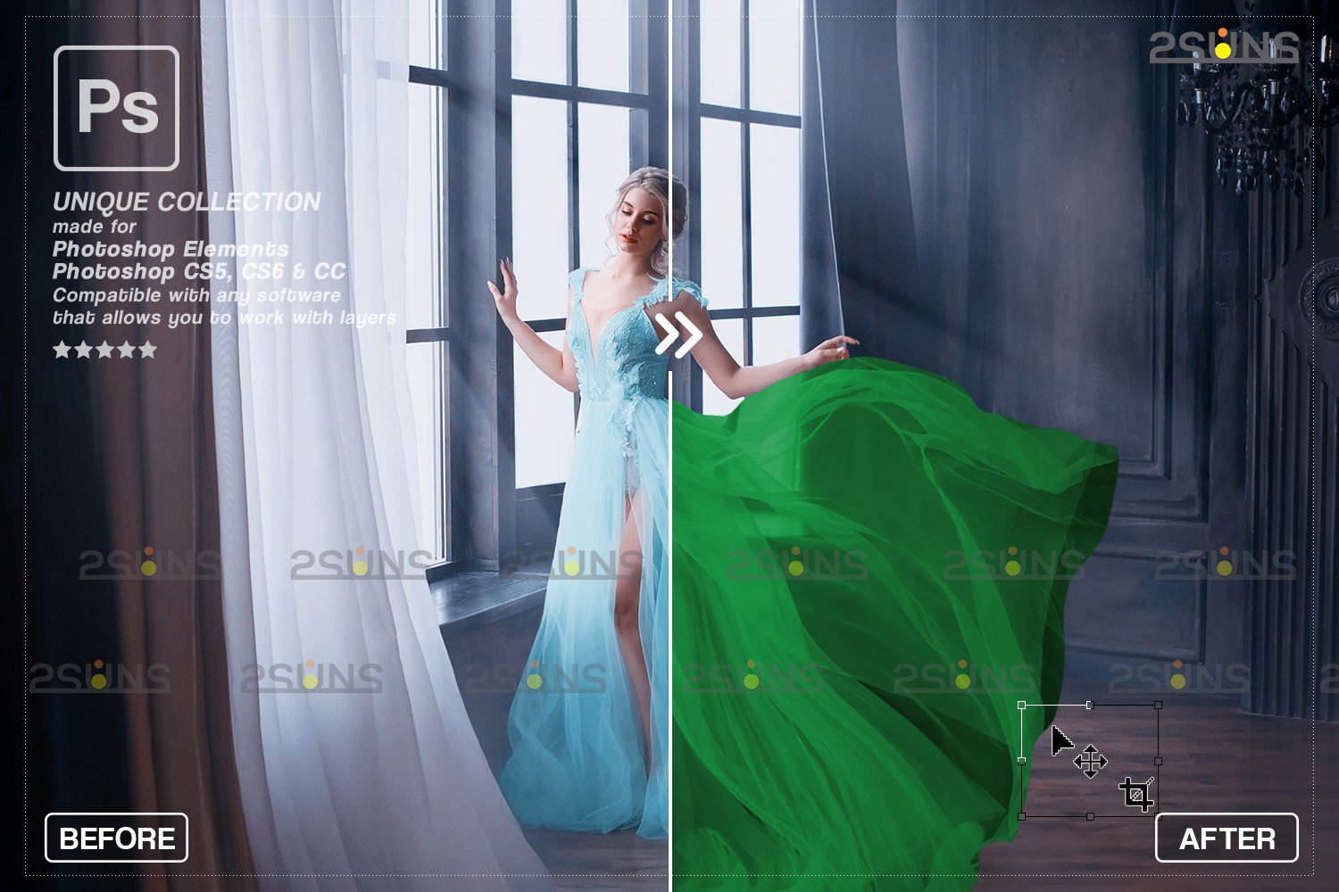 Green Flying dress overlay fabric 7394432
