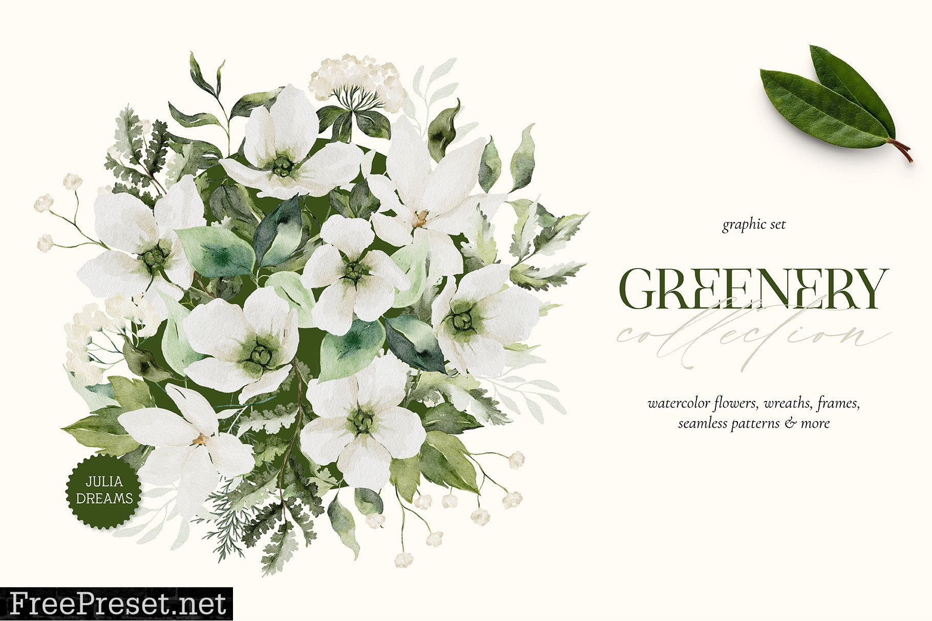 Greenery Watercolor Collection 7139406