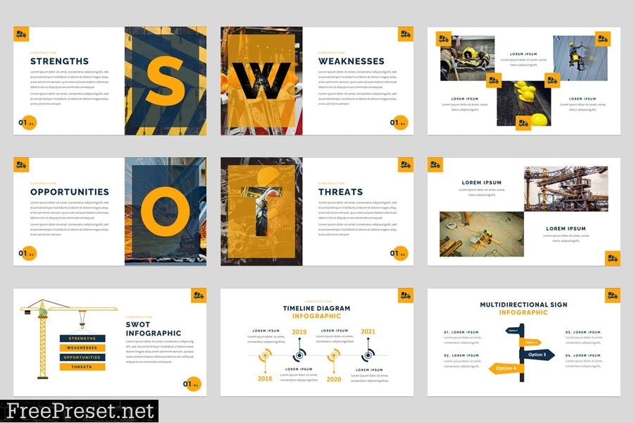 Grendo - Construction Powerpoint Template 9KXNASH