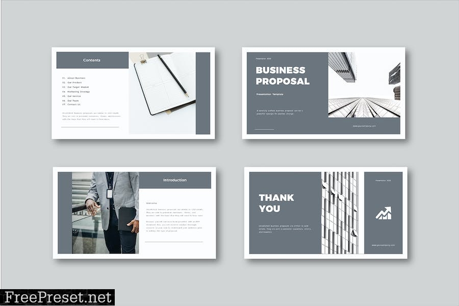 Grey Business Proposal Presentation 9T5VFZQ