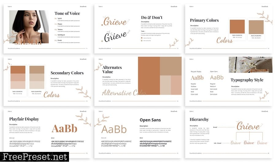 Grieve - Brandbook Presentation Template E8LALN7