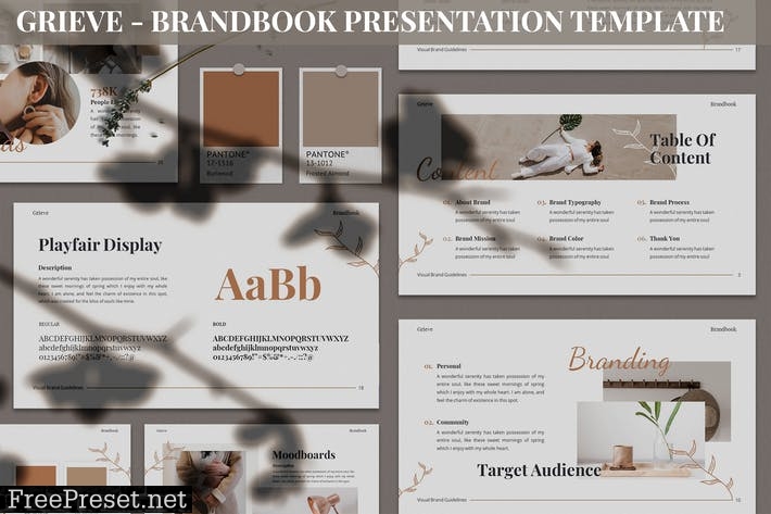 Grieve - Brandbook Presentation Template E8LALN7