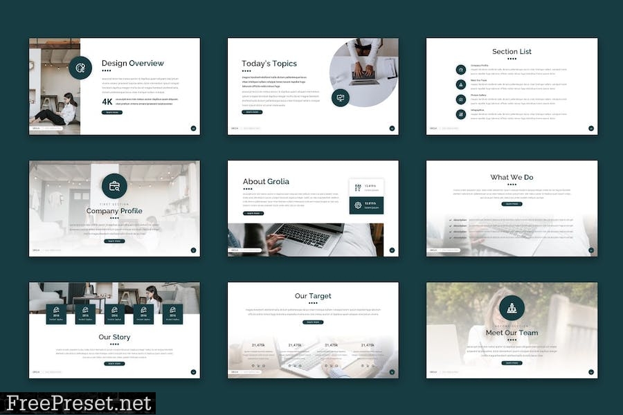 Grolia - Powerpoint Presentation Template 64ZGK8A