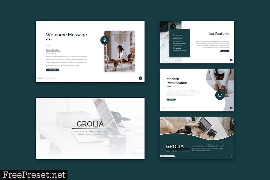 Grolia - Powerpoint Presentation Template 64ZGK8A