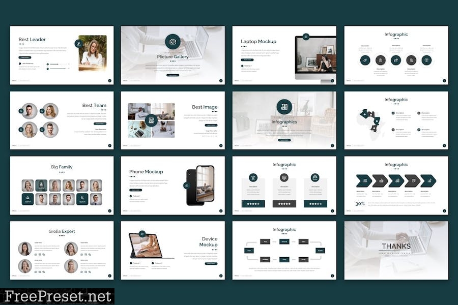 Grolia - Powerpoint Presentation Template 64ZGK8A