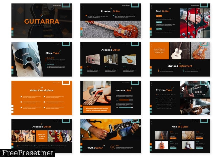 Guitarra - Presentation Template LCJUHYD